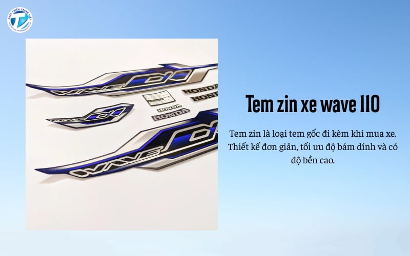 Tem zin của xe wave 110